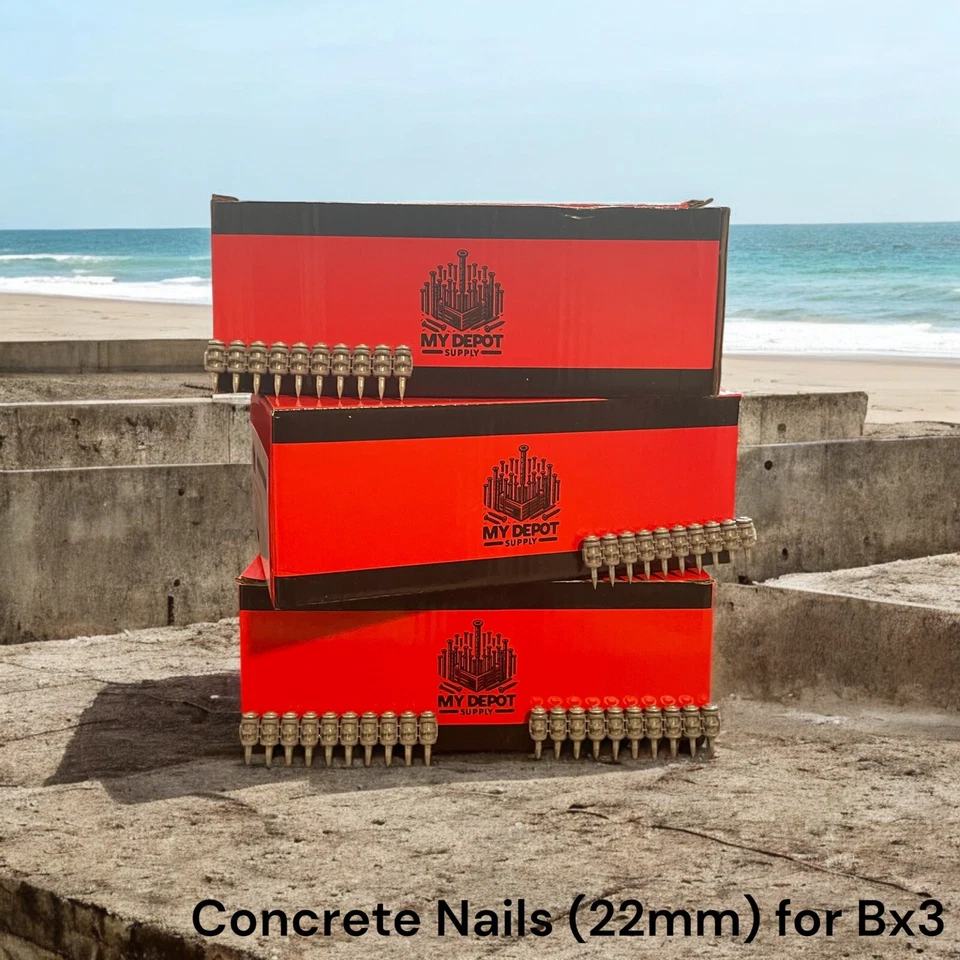 1000x Chiodi in calcestruzzo per Hilti Bx3 (22 mm) -Perni per chiodi Hilti Bx3 per Hilti H - Immagine 2 di 4