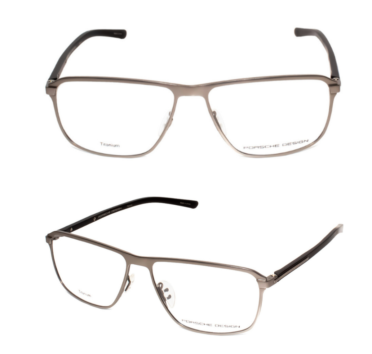 New PORSCHE DESIGN Eyeglasses P'8285 C 56-14 Matte Silver Titanium