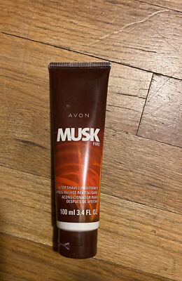 Vintage Avon Musk Fire After Shave Conditioner 3.4oz NOS! Retired Scent Sealed!