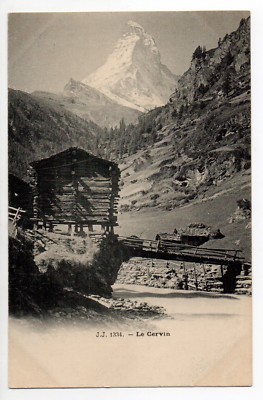 SCHWEIZ SWITZERLAND Kanton WALLIS Das Matterhorn Gornergrat Chalet Steg
