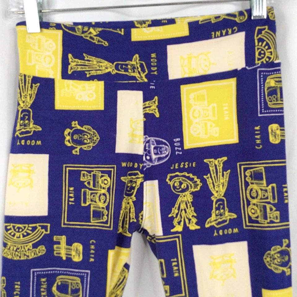 LulaRoe Disney Pixar Toy Story Leggings Womens One Size Blue Woody Potato Head - Image 3 of 4
