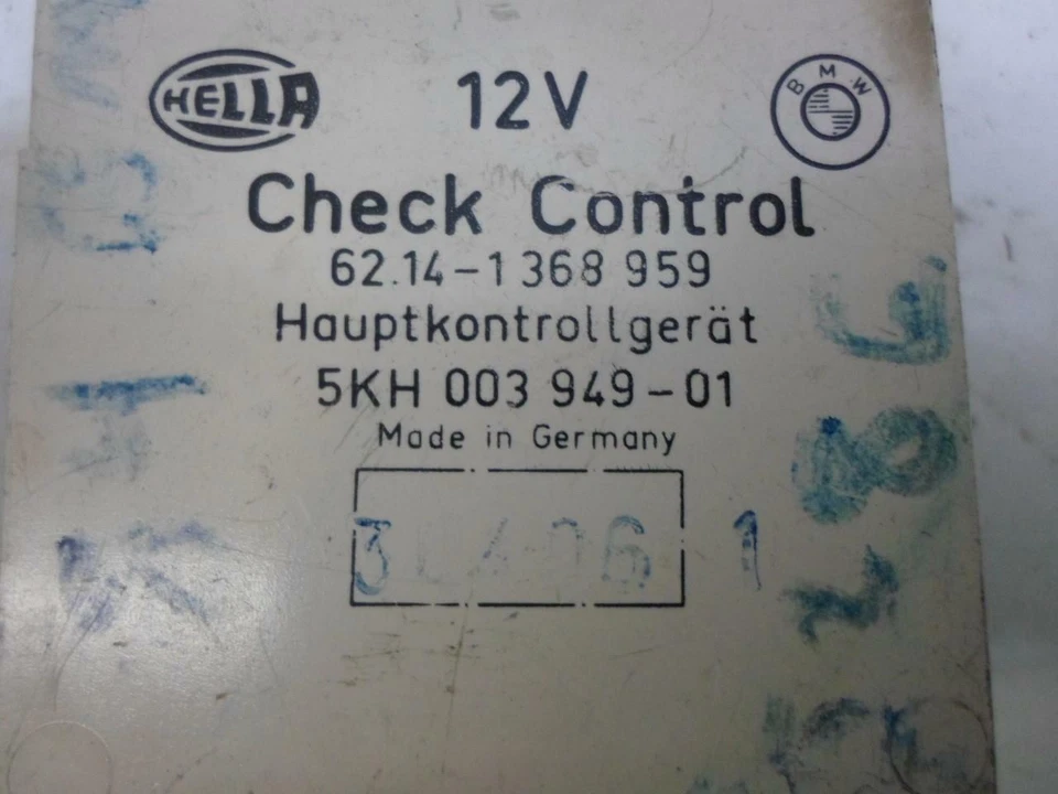 MÓDULO CONTROL SENSOR COMPROBAR BMW 325i 1985 1986 1987 1988 1 368 959 OEM Foto 2 de 4