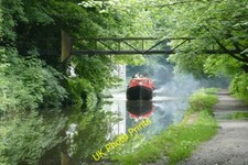 Photo 6x4 Peak Forest Canal Romiley Two narrowboats joined in convoy. Ear c2015