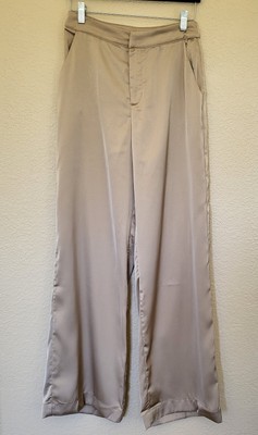 LBLC The Label Gia Wide Leg Pants Small Dove Gray Dressy Party Wedding Cocktails
