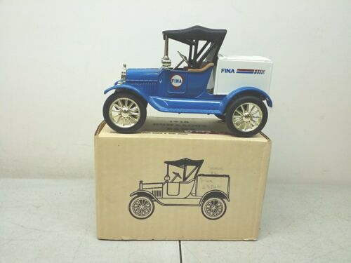 Ertl 1918 Runabout Fina Special Employee Limited Edition Lockable Bank Vtg 1988 - Picture 1 of 17