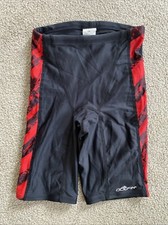 Biys Dolfin Size 24 Black w/Red Swim Jammers