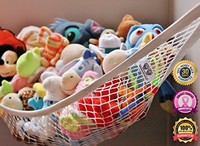 Miniowls Toy Storage Hammock Large Organizer White (also Comes In Xl) on sale Miniowls Toy Storage Hammock Large Organizer White (also Comes In Xl) on sale