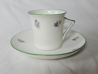 CHARMANTE FOLEY PORZELLAN ART DECO TASSE UND UNTERTASSE