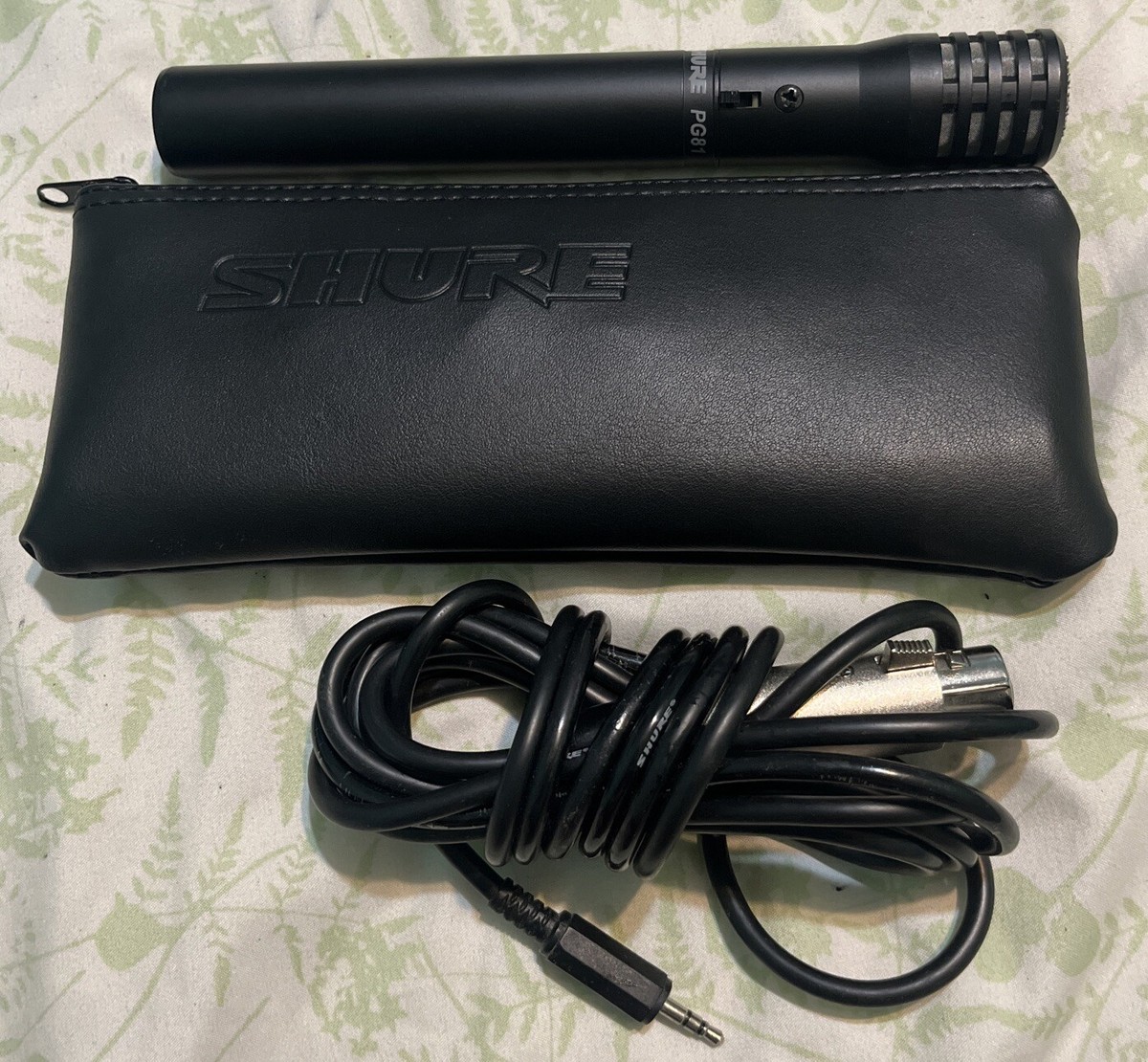 Shure PG81 / コンデンサーマイク SHURE PG81 CONDENSER MICROPHONE W/ Cord Black EUC Tested | eBay