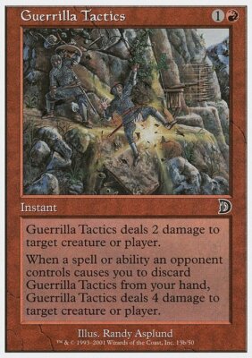 Magic the Gathering MTG Guerrilla Tactics (13b) Deckmasters   LP