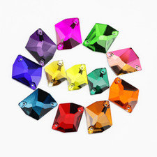Special Colour Glass Rhinestone Sew On Crystal Jewels Dress Flatback Beads