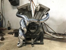 Twisted Pipes Art Auspuff passend für Harley Davidson Sportster Touring Softa...