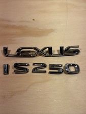 2006 - 2013 Lexus Is250 Oem Chrome Rear Trunk Emblem Badge Nameplate Letters 2006 - 2013 Lexus Is250 Oem Chrome Rear Trunk Emblem Badge Nameplate Letters