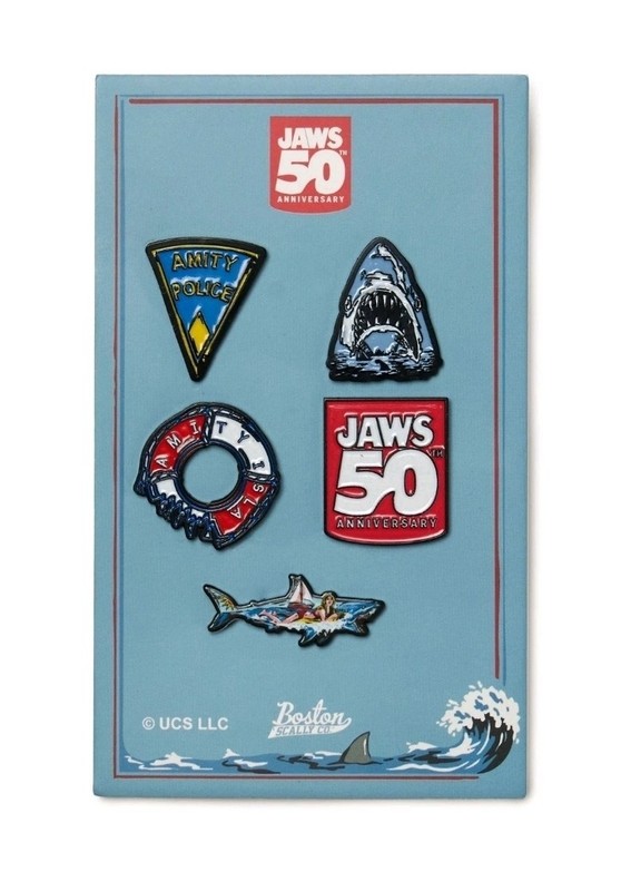 BOSTON SCALLY Jaws 50th Anniversary Pin Set