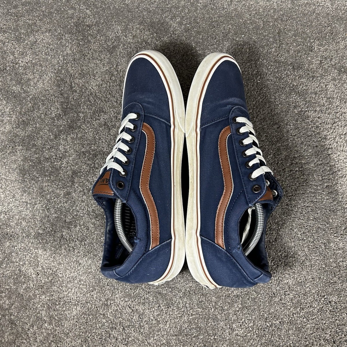 Vans Ward Mens Size 13 Navy Blue Canvas Casual Low Top Skate 