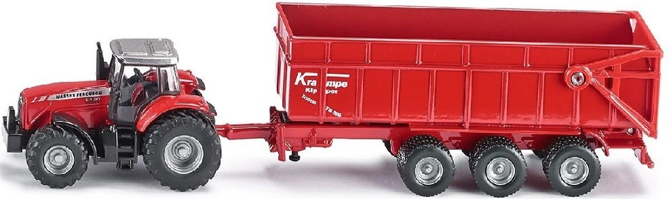 SIKU - Tracteur MASSEY FERGUSON avec Remorque - 1/87 - SIK1844 - Photo 1/1