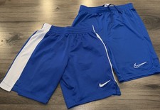 Nike Dri FIT Loose Basketball Shorts Youth Boys Size L Large Blue Lot Of 2