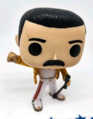 Pop! Rocks Queen Freddie Mercury #96 Wembley 1986 4" Vinyl Figure OOB Funko 2019