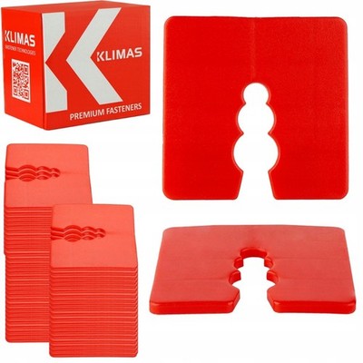 KUNSTSTOFFABSTANDHALTER 3mm 50 Stk. Klimas schraubbar