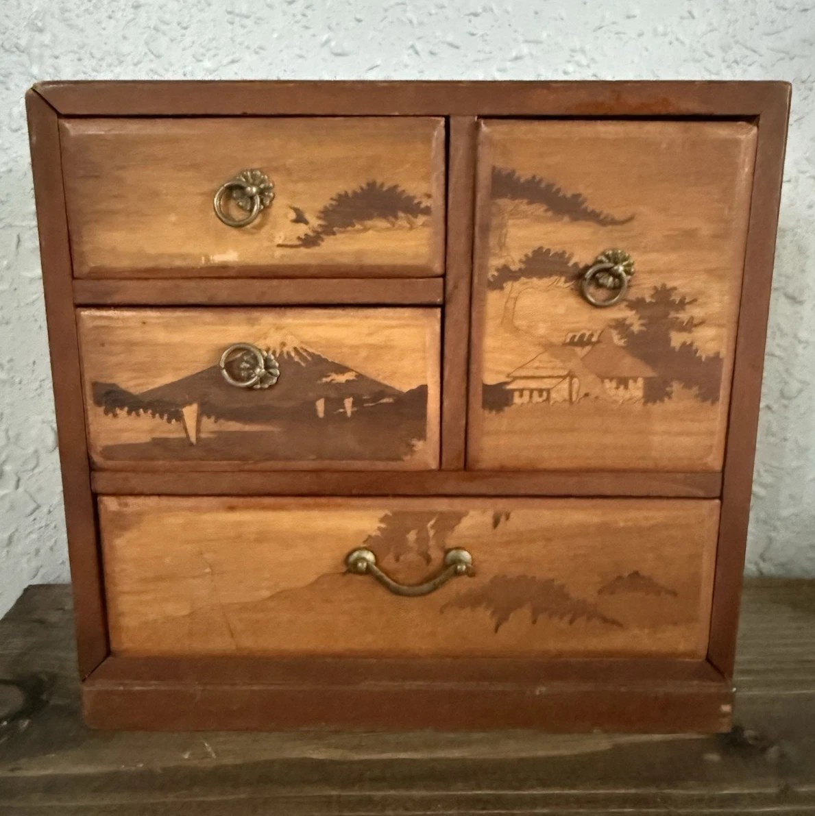 ヴィンテージ　木製BOX3点セット Japanese Wood Box In Antique Wooden Boxes for sale | eBay