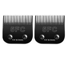 Audoc 2Pcs 5Fc Blades Dog Grooming Blades Compatible Andis/Oster A5/Wahl Km-10