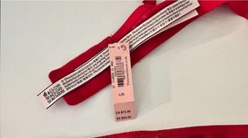 Victoria&rsquo;s Secret Dream Angels Red Bow Balconet Bra Unlined Wired LARGE $60 NWT