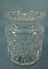 Waterford Lismore Biscuit Barrel Jar & Lid Elegant Vintage Crystal Signed