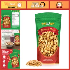 Roasted Unsalted Peanuts 5lb 80oz Kosher Healthy Snack Resealable Bag DIY Butter