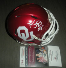 KEITH JACKSON OKLAHOMA SOONERS LAST ONE JSA/COA SIGNED MINI HELMET