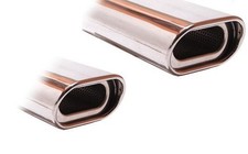 FOX Duplex Sportauspuff Honda Civic 7 Coupe ab Bj. 00 1.7l je 1x135x80 Absorber