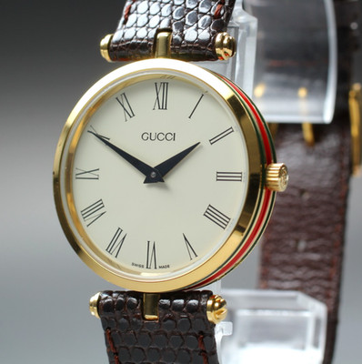 [N MINT] Vintage Gucci 2000M 30mm Ivory Roman Dial Sherry Line Quartz Mens Watch