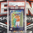 Panini 2024 Donruss Optic Rated Rookie Bo Nix #209 Purple Scope PSA 9 Broncos
