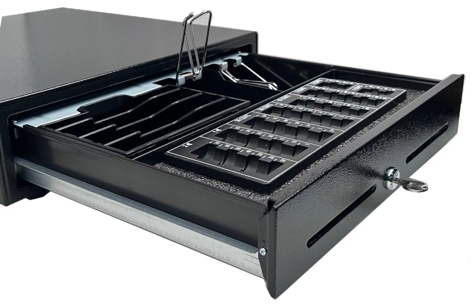 M&S SYSTEMSOLUTIONS Kassenlade mit Zählbrett iQCash410MBx 41x41x10cm Zähleinsatz Münzbrett Geldlade