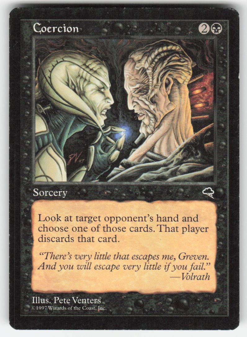 1997 Coercion Tempest 113 MTG
