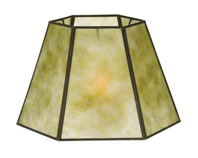 B&P Lamp Hexagon Style Mica Lampshade