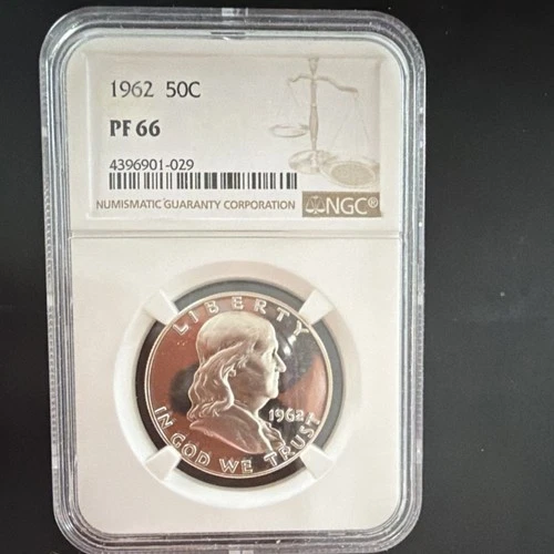 1962 Franklin Half Dollar 50C NGC PF 66 Proof Silver Philadelphia