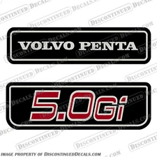 Fits Volvo Penta 5.0Gi Engine Cover Decals