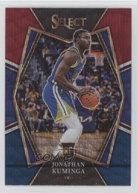 2021-22 Panini Select Premier Level Tri-Color Prizm Jonathan Kuminga #123 17f8
