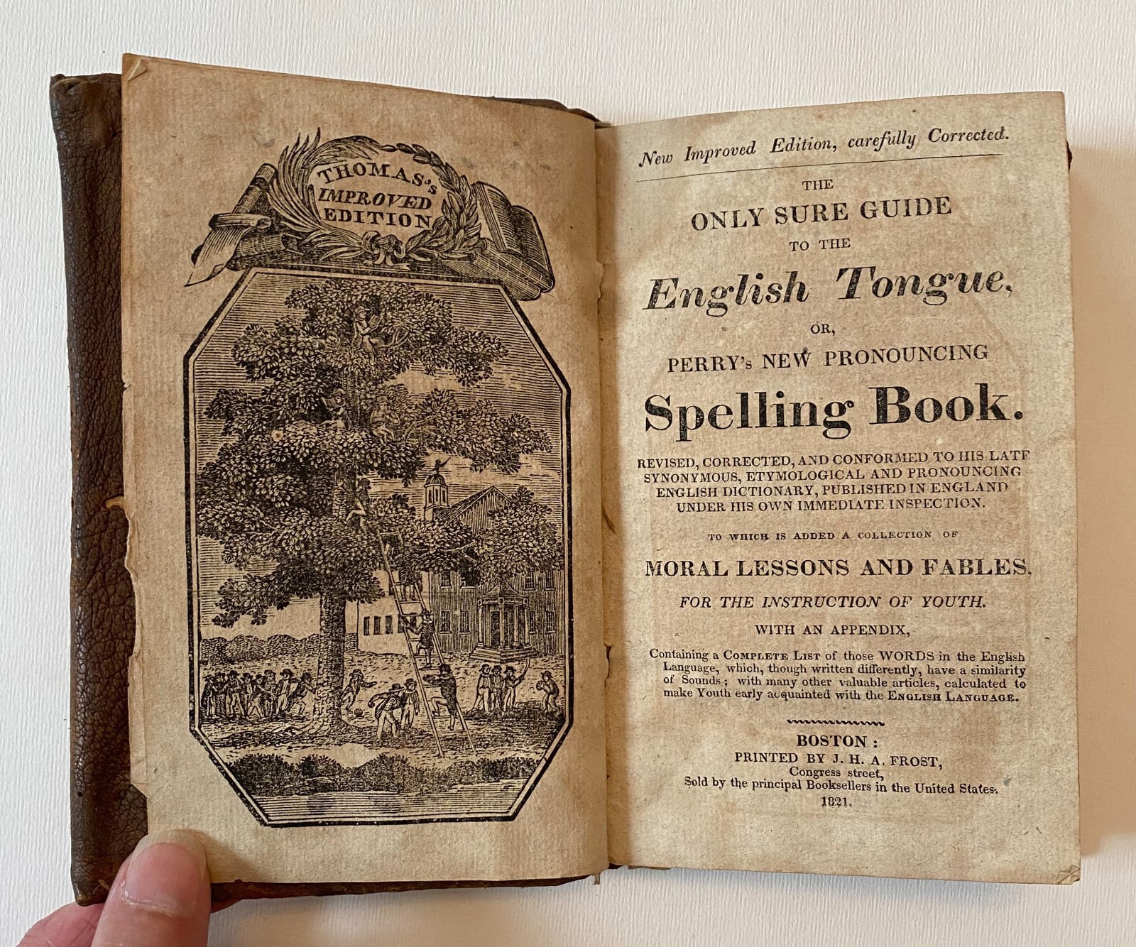 William PERRY / Only Sure Guide To The English Tongue Or New Pronouncing 1821