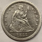 1842 O Seated Liberty Silver Quarter Dollar. NICE XF Details.  New Orleans
