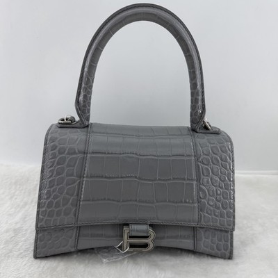 Balenciaga Pre-Owned Authentic Satchel Grey Silver Free Tracked Shipping