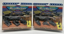 1994 Micro Machines Terror Troops #13 Steel Thunder & #15 Rattler Renegades - NUOVO