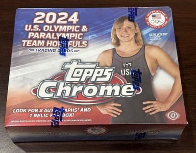 2024 Topps Chrome US Olympic & Paralympic Team Hopefuls Factory Sealed Hobby Box