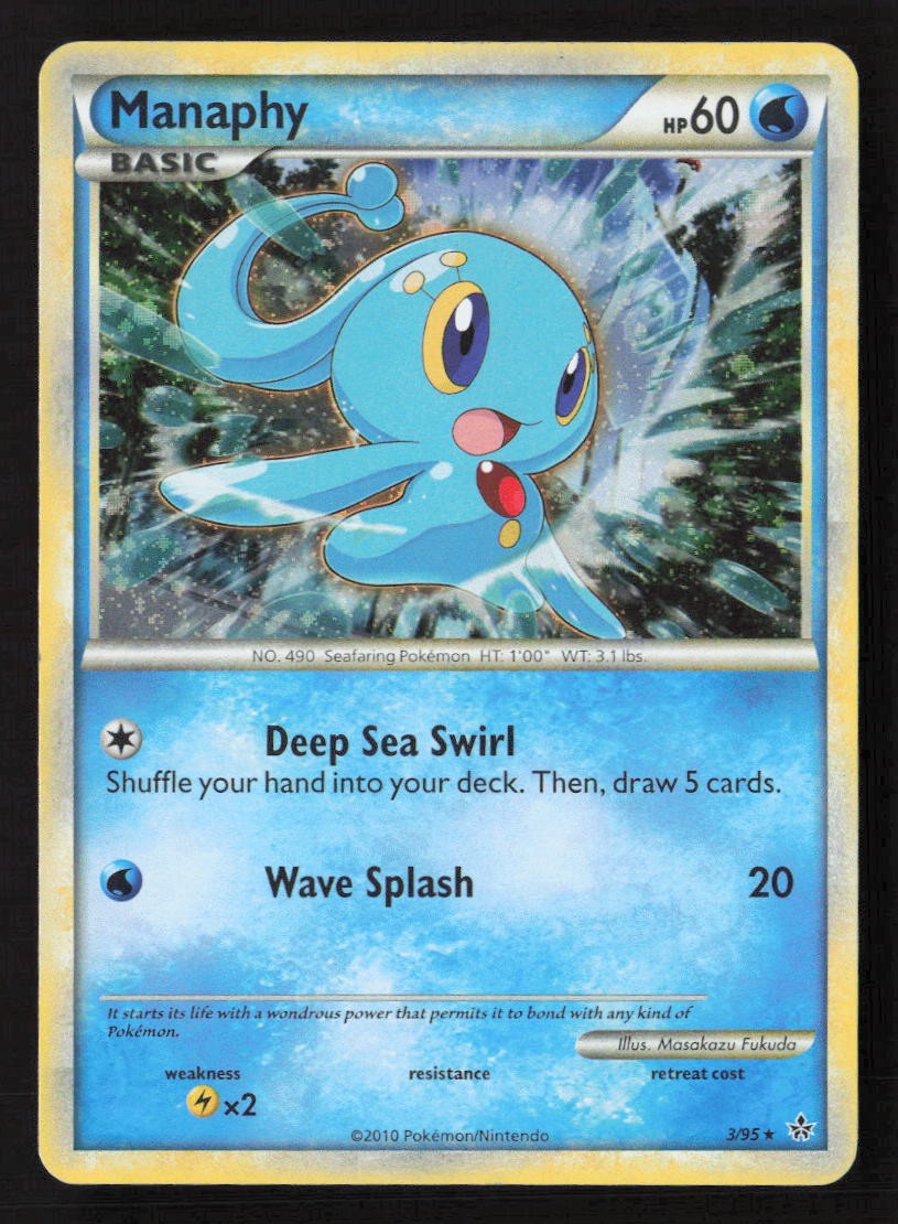 Manaphy Holo Rare Unleashed 3/95 LP