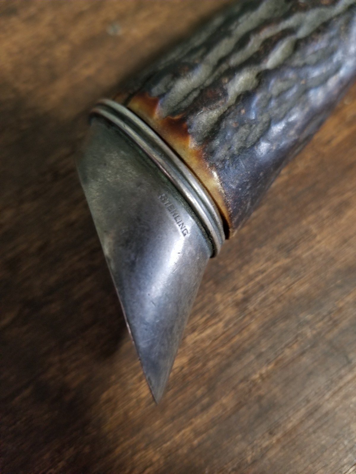 Sterling Silver & Stag Horn Magnifying Glass Made in Japan Swift Instruments