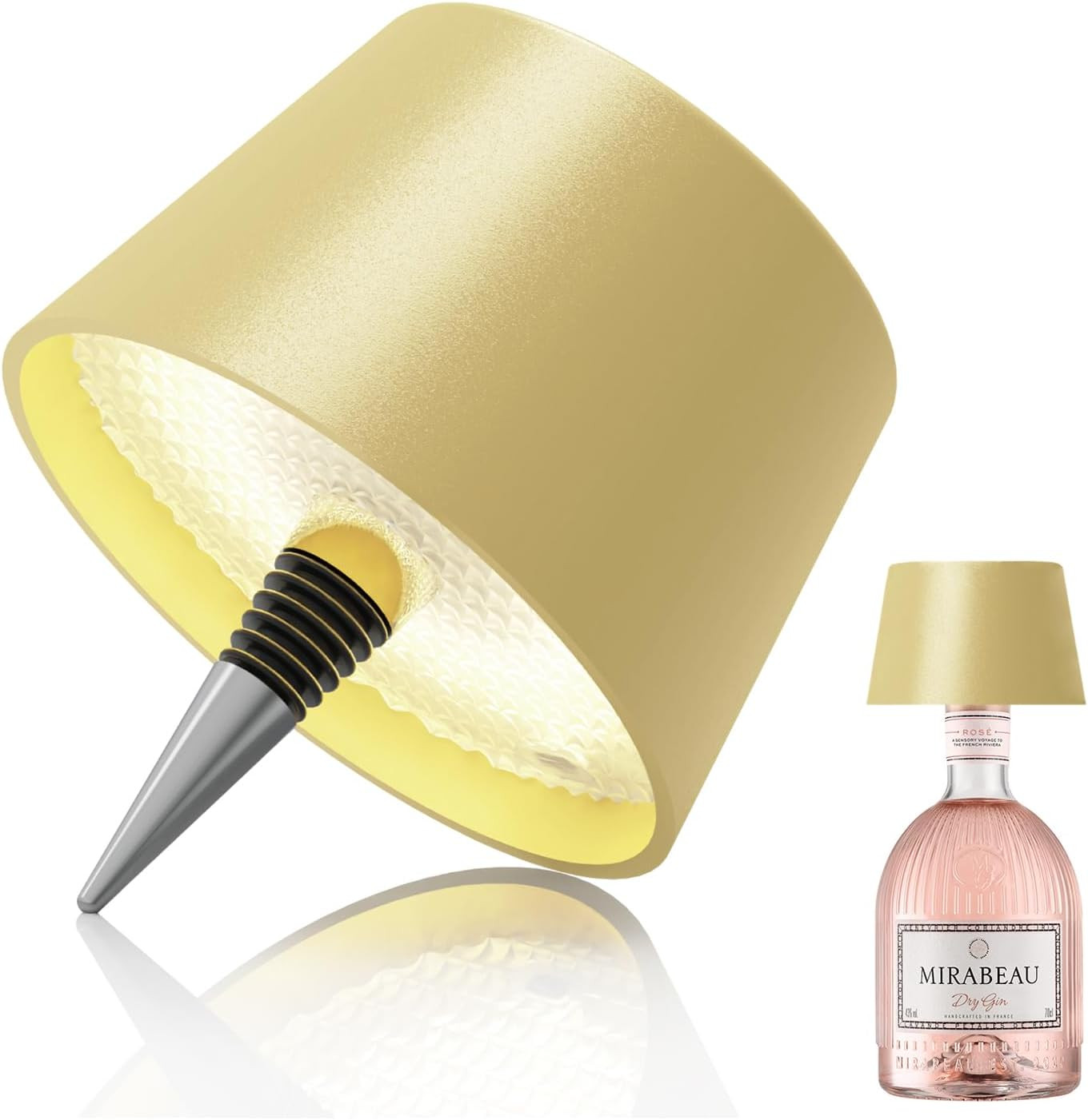 Lampada Bottiglia Touch per Regalo | Luce LED Senza Fili Ricaricabile