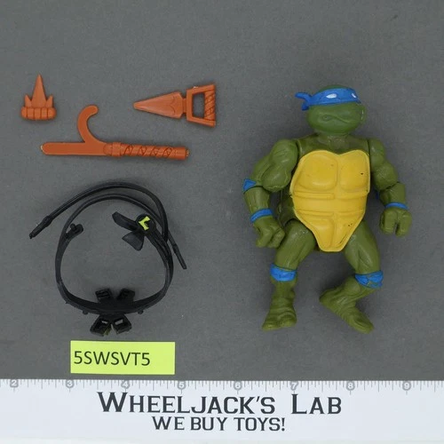 Leonardo HARD HEAD Teenage Mutant Ninja Turtles 1988 Playmates Vintage Figure
