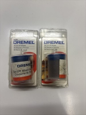 2-DREMEL #409 CUTTING WHEEL - 36 PIECES