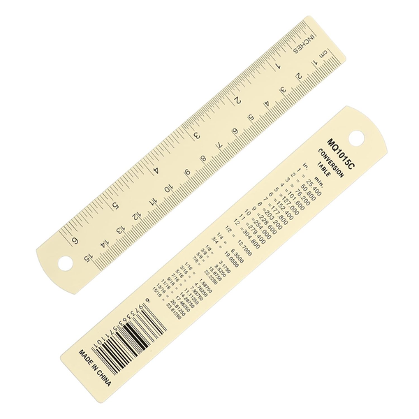 15Cm/6 Zoll Metalllineal Aus Aluminiumlegierung Mit Zentimeter- Und Zollskala Pr-image