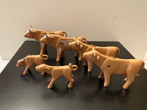 PLAYMOBIL Misc Animals (cows, horse, sheep, birds), VINTAGE, Good condition